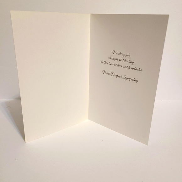 Old-fashioned Foliage Condolence Greeting - Picture 2 of 6